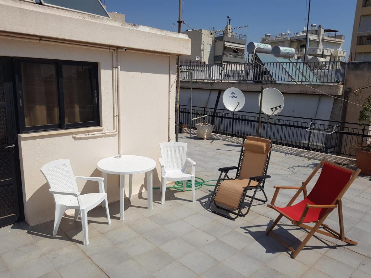 Terrace Roof Room @ Koridallos Metro St. & Piraeus Port Exterior photo
