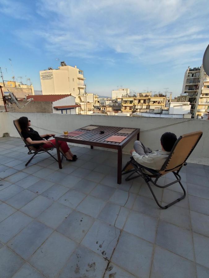 Terrace Roof Room @ Koridallos Metro St. & Piraeus Port Exterior photo